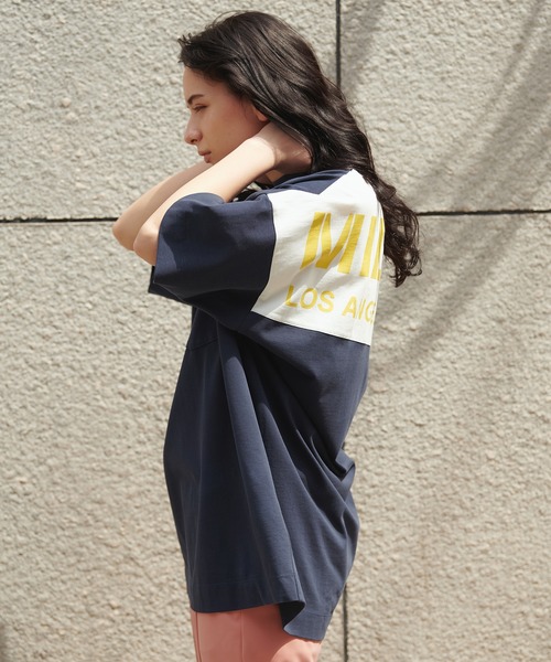 MILKFED.（ミルクフェド）の「TWO TONE TUNIC（チュニック・レディース・ホワイト/ブラック/ベージュ/ネイビー・ONE SIZE）」の17枚目の写真