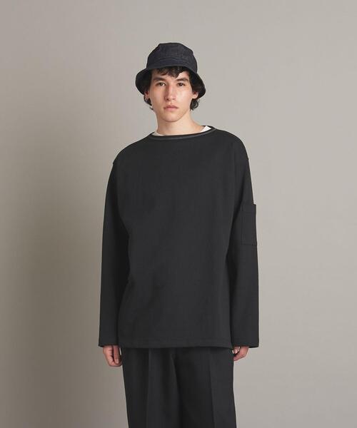 MAATEE&SONS Steven Alan ボートネックT 黒 Steven Alan(スティーブンアラン)の「<tone> BOAT NECK
