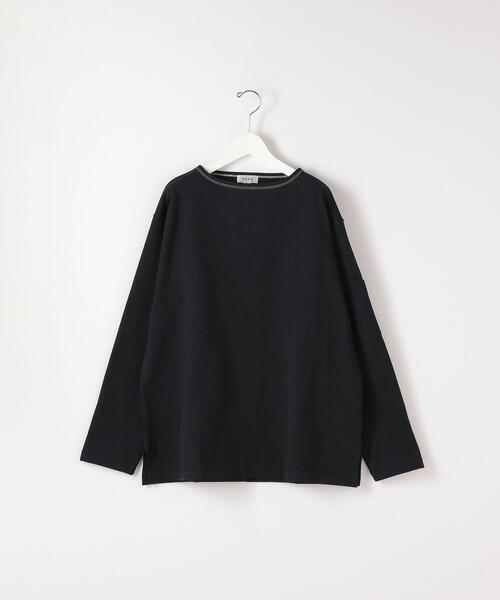 MAATEE&SONS Steven Alan ボートネックT 黒 Steven Alan（スティーブンアラン）の「＜tone＞ BOAT NECK