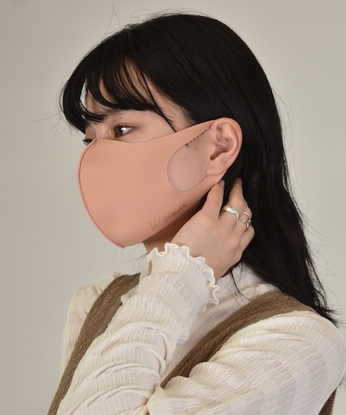 w closet（ダブルクローゼット）の「チークマスク3枚入り【接触冷感】（マスク・レディース・ブルー系その他/イエロー系その他・FREE）」の3枚目の写真