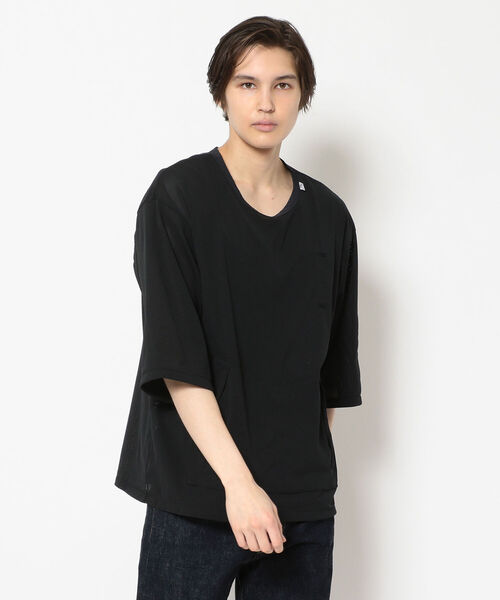 CMF OUTDOOR GARMENT（シーエムエフアウトドアガーメント）の「COMFY OUTDOOR GARMENT/コンフィアウトドアガーメント　別注QUICK DRY TEE/NIN（Tシャツ/カットソー・メンズ・ホワイト/ブラック・MEDIUM/LARGE）」の3枚目の写真
