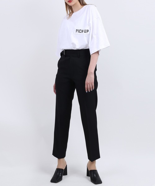 Figments（フィグメンツ）の「PICK-UP Tシャツ（Tシャツ/カットソー・レディース・ブラック/ホワイト・FREE）」の9枚目の写真