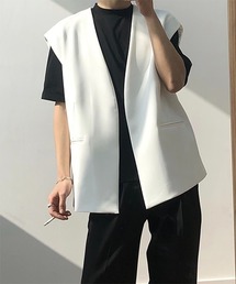 【COLN】Drop shoulder Tailored Vest CLN21S07OT