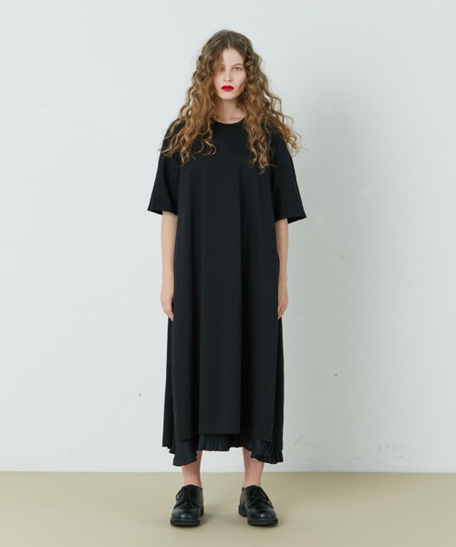 FRAPBOIS(フラボア)の「スリッT ワンピース(ワンピース・レディース・ブラック/グレー・1/0)」の16枚目の写真