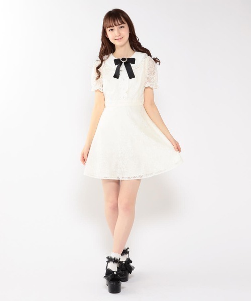 LODISPOTTO（ロディスポット）の「ドーリーレースワンピース（ワンピース・レディース・ブラック/アイボリー・MEDIUM）」の14枚目の写真