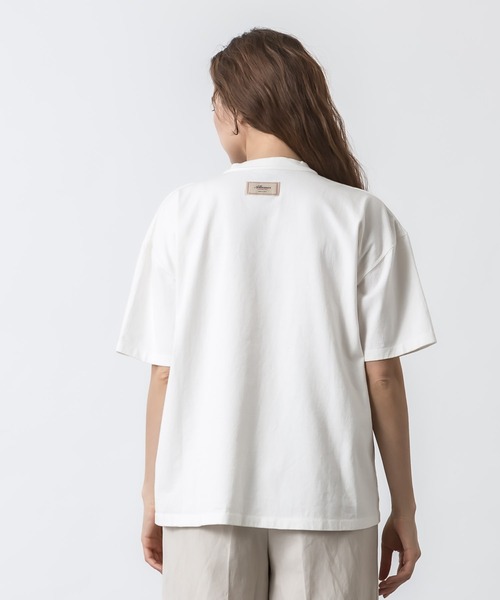 ALLUMER(アリュメール)の「クルーネックヴィンテージプリントTシャツ(THINK)(Tシャツ/カットソー・レディース・ホワイト/ブラック/ベージュ・1)」の15枚目の写真