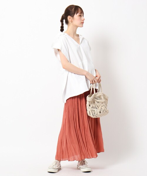 COLEMAN（コールマン）の「◆Coleman別注 キーネックフーディ（パーカー・レディース・ブラック/ブラウン系/オフホワイト/ベージュ・12）」の5枚目の写真