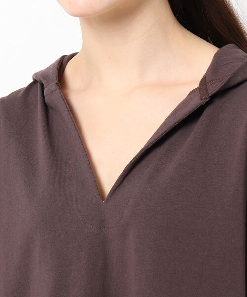 COLEMAN（コールマン）の「◆Coleman別注 キーネックフーディ（パーカー・レディース・ブラック/ブラウン系/オフホワイト/ベージュ・12）」の16枚目の写真