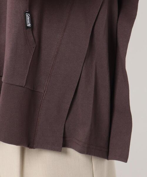 COLEMAN（コールマン）の「◆Coleman別注 キーネックフーディ（パーカー・レディース・ブラック/ブラウン系/オフホワイト/ベージュ・12）」の13枚目の写真