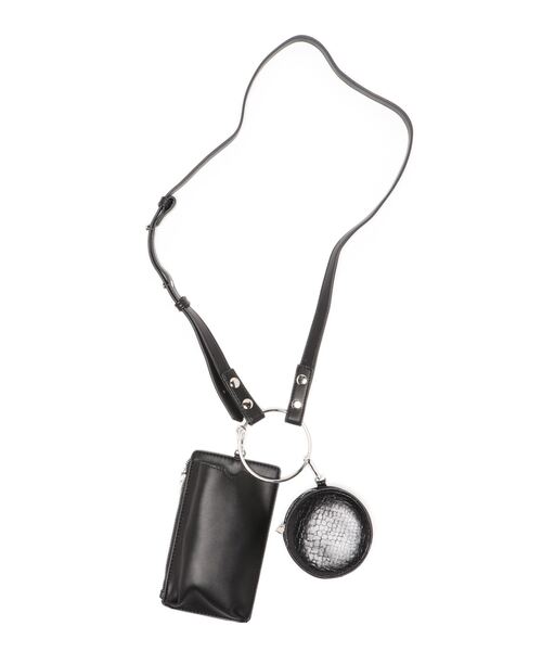 SPINNS（スピンズ）の「フェイクレザーミニショルダーバッグ（ショルダーバッグ・レディース・ブラック/アイボリー/グレイッシュベージュ/サックスブルー/オレンジ・ONESIZE）」の11枚目の写真