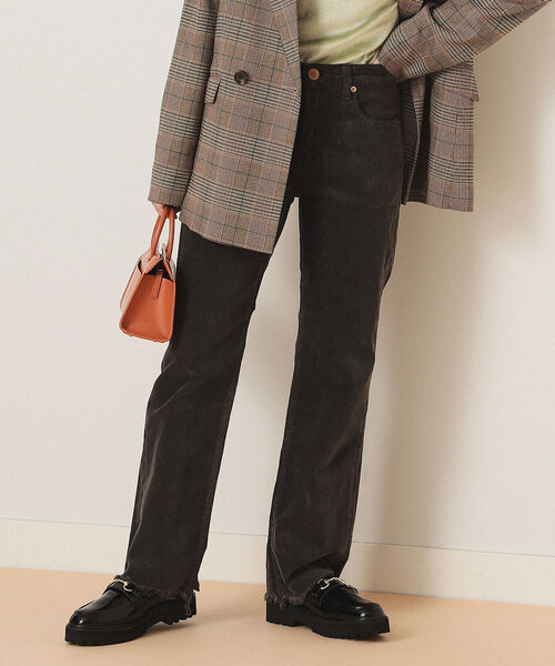 RED CARD TOKYO（レッドカード）の「RED CARD TOKYO / Marmalade Midrise コーデュロイ パンツ（デニムパンツ・レディース・チャコールグレー/ブラウン系その他・23/24/25/22）」の2枚目の写真