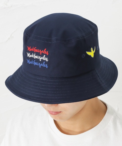 Mark Gonzales（マーク・ゴンザレス）の「サインロゴを刺繍したバケットハット（ハット・メンズ・ブラック/ベージュ/ネイビー・フリー）」の3枚目の写真