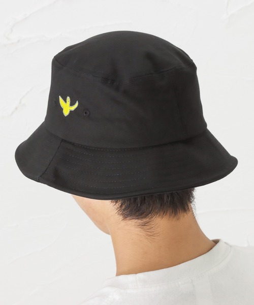 Mark Gonzales（マーク・ゴンザレス）の「サインロゴを刺繍したバケットハット（ハット・メンズ・ブラック/ベージュ/ネイビー・フリー）」の6枚目の写真