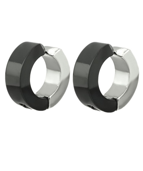 SBG（エスビー）の「SBG イヤーカフピアス（イヤーカフ・メンズ・ブラック×シルバー/シルバー×ゴールド・M/L）」の2枚目の写真