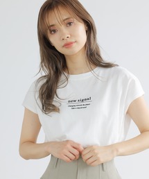 mysty woman | フロッキーロゴフレンチTシャツ 955342(Tシャツ/カットソー)