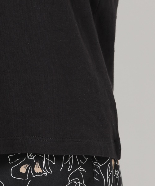 mysty woman（ミスティウーマン）の「フロッキーロゴフレンチTシャツ 955342（Tシャツ/カットソー・レディース・ブラック/パープル/オフホワイト・FREE）」の14枚目の写真