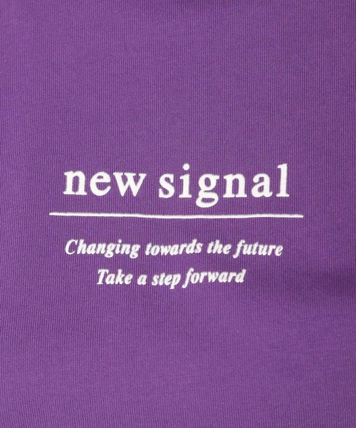 mysty woman（ミスティウーマン）の「フロッキーロゴフレンチTシャツ 955342（Tシャツ/カットソー・レディース・ブラック/パープル/オフホワイト・FREE）」の10枚目の写真