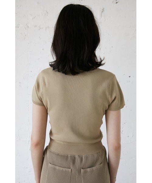 SLY（スライ）の「Sly Skin COMPACT C/D カーディガン（ルームウェア/パジャマ・レディース・パープル/アイボリー・1/2）」の7枚目の写真