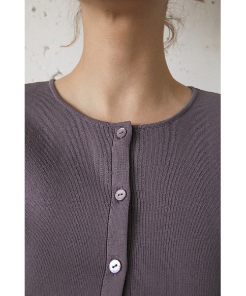 SLY（スライ）の「Sly Skin COMPACT C/D カーディガン（ルームウェア/パジャマ・レディース・パープル/アイボリー・1/2）」の13枚目の写真