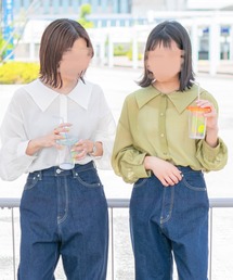 セーラーカラーシアーシャツ