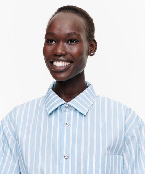 marimekko(マリメッコ)の「PICCOLO / Jokapoika shirt(シャツ/ブラウス・レディース・ライトブルー・SMALL/LARGE/X-SMALL)」の6枚目の写真