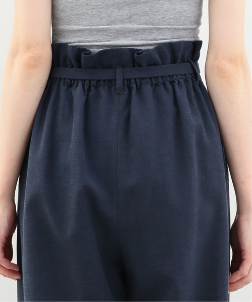 SLOBE IENA（スローブイエナ）の「ベルト付きリラックスパンツ【ウエストゴム/手洗い可能】◆（その他パンツ・レディース・ネイビー/カーキ/アイボリー・38/36）」の11枚目の写真