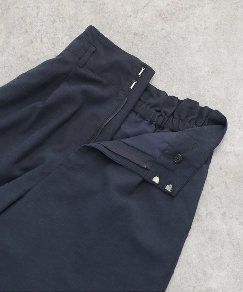 SLOBE IENA（スローブイエナ）の「ベルト付きリラックスパンツ【ウエストゴム/手洗い可能】◆（その他パンツ・レディース・ネイビー/カーキ/アイボリー・38/36）」の6枚目の写真