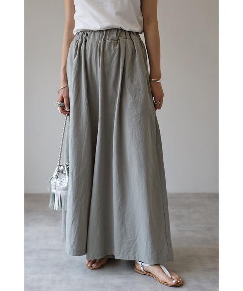 Bonjour Sagan（ボンジュールサガン）の「コットンスーパーワイドパンツ（その他パンツ・レディース・ブラック/カーキ・FREE）」の4枚目の写真