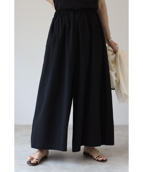 Bonjour Sagan（ボンジュールサガン）の「コットンスーパーワイドパンツ（その他パンツ・レディース・ブラック/カーキ・FREE）」の11枚目の写真