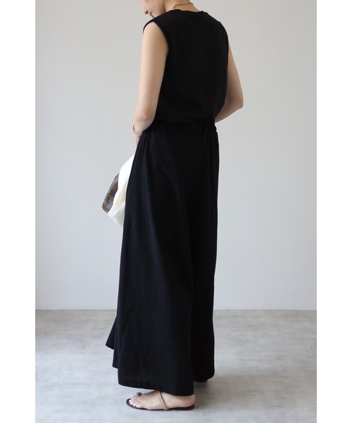 Bonjour Sagan（ボンジュールサガン）の「コットンスーパーワイドパンツ（その他パンツ・レディース・ブラック/カーキ・FREE）」の10枚目の写真