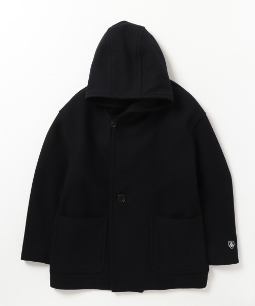 ORCIVAL（オーシバル）の「ORCIVAL/オーシバル　ライトモッサー　フーデッドジャケット　HOODED JACKET LIGHT MOSSER #RC-8078NLM（ピーコート・レディース・ネイビー/オートミール・2）」の7枚目の写真