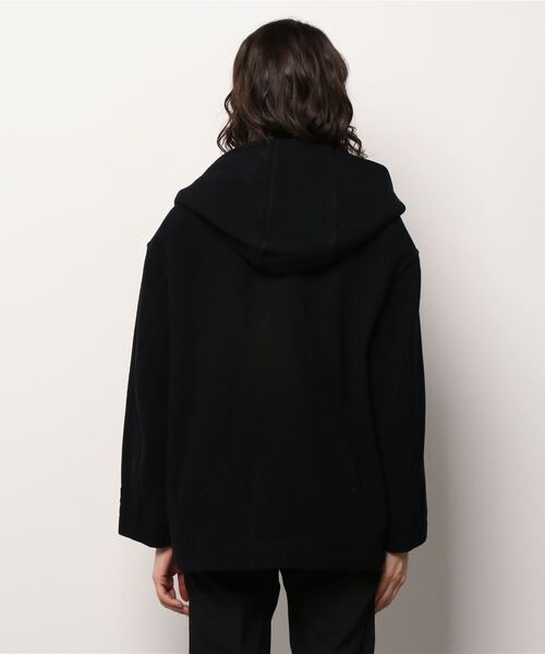 ORCIVAL（オーシバル）の「ORCIVAL/オーシバル　ライトモッサー　フーデッドジャケット　HOODED JACKET LIGHT MOSSER #RC-8078NLM（ピーコート・レディース・ネイビー/オートミール・2）」の4枚目の写真