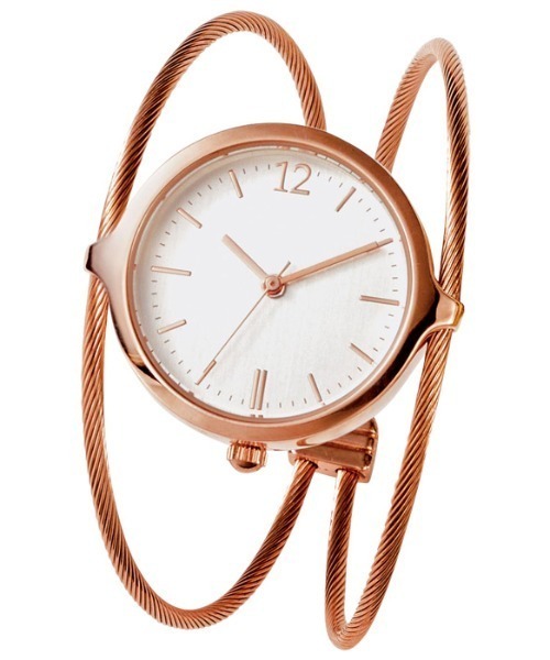 GeeRA（ジーラ）の「細ワイヤーバングルウォッチ（アナログ腕時計・レディース・ピンクゴールド/シルバー/ゴールド・FREE）」の3枚目の写真