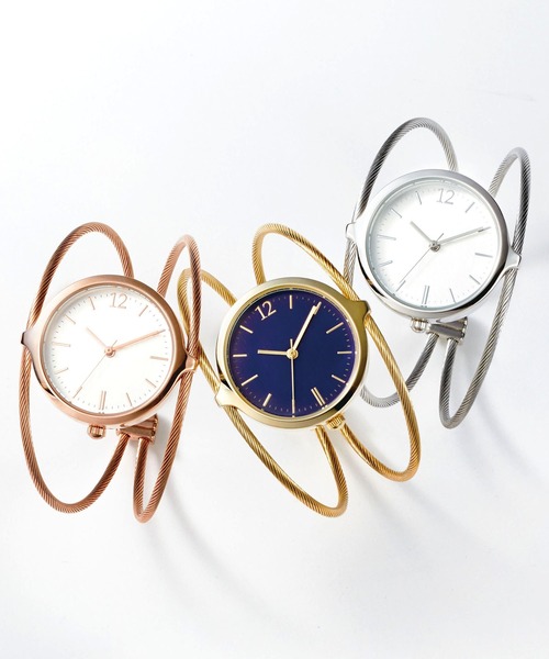 GeeRA（ジーラ）の「細ワイヤーバングルウォッチ（アナログ腕時計・レディース・ピンクゴールド/シルバー/ゴールド・FREE）」の7枚目の写真