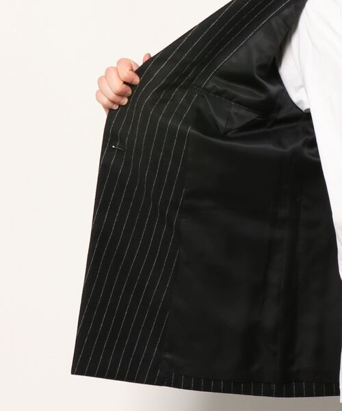 LITTLEBIG(リトルビッグ)の「LITTLEBIG 6B Double Breasted Jacket (LB213-JK04)(テーラードジャケット・メンズ・ブラック/ブラウン・44/46)」の4枚目の写真