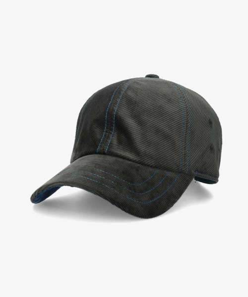 OVERRIDE（オーバーライド）の「OVERRIDE MID CORDUROY CAP STITCH（キャップ・レディース・グリーン/ベージュ/ブラック/パープル・FREE）」の3枚目の写真