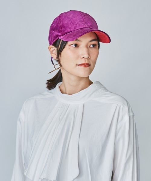 OVERRIDE（オーバーライド）の「OVERRIDE MID CORDUROY CAP STITCH（キャップ・レディース・グリーン/ベージュ/ブラック/パープル・FREE）」の13枚目の写真
