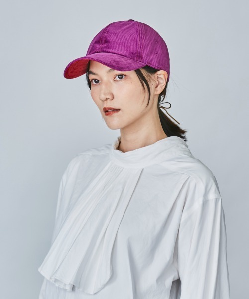 OVERRIDE（オーバーライド）の「OVERRIDE MID CORDUROY CAP STITCH（キャップ・レディース・グリーン/ベージュ/ブラック/パープル・FREE）」の6枚目の写真