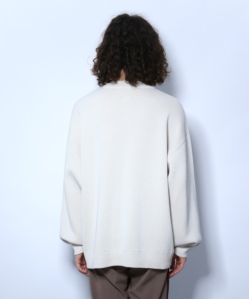 HARE（ハレ）の「ボリュームスリーブミラノリブニット(HARE)（ニット/セーター・メンズ・ベージュ/ブラック/オフホワイト・SMALL/MEDIUM）」の10枚目の写真