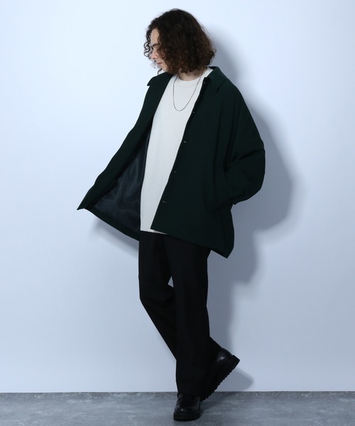 HARE（ハレ）の「ボリュームスリーブミラノリブニット(HARE)（ニット/セーター・メンズ・ベージュ/ブラック/オフホワイト・SMALL/MEDIUM）」の18枚目の写真