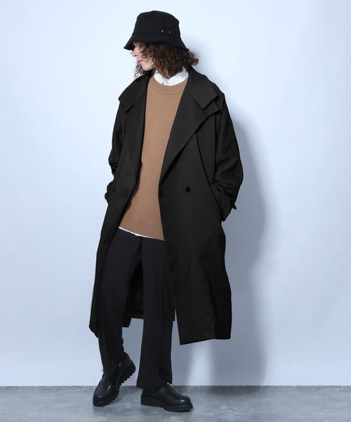 HARE（ハレ）の「ボリュームスリーブミラノリブニット(HARE)（ニット/セーター・メンズ・ベージュ/ブラック/オフホワイト・SMALL/MEDIUM）」の20枚目の写真