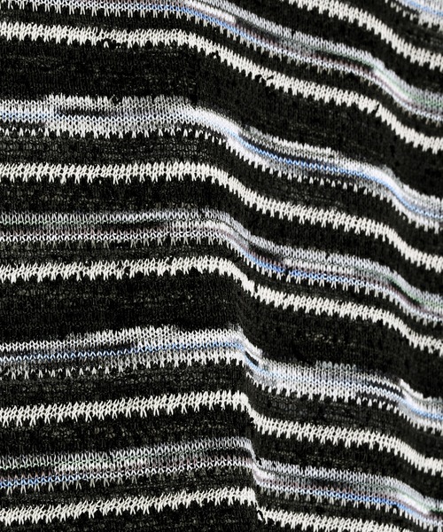 Figments（フィグメンツ）の「マルチボーダーニットベスト（ベスト・レディース・ブラック/ホワイト・FREE）」の14枚目の写真