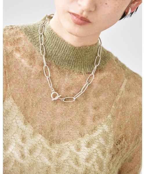 TODAYFUL（トゥデイフル）の「シアーレースニット（ニット/セーター・レディース・キナリ/ライトグレー/ブラウン/ライトグリーン・FREE）」の10枚目の写真