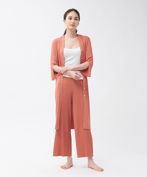 qualite(カリテ)の「【WEB・一部店舗限定】《セットアップ対応》リブニットロングカーディガン(カーディガン/ボレロ・レディース・ブラック/ブラウン/スモークピンク・フリー)」の11枚目の写真
