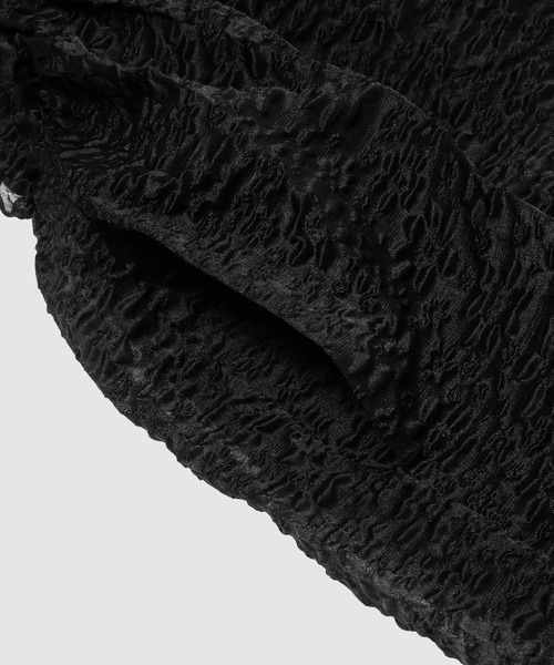 Simone Rocha(シモーネロシャ)の「SIGNATURE SLEEVE SMOCK DRESS(ワンピース・レディース・ブラック・6)」の4枚目の写真