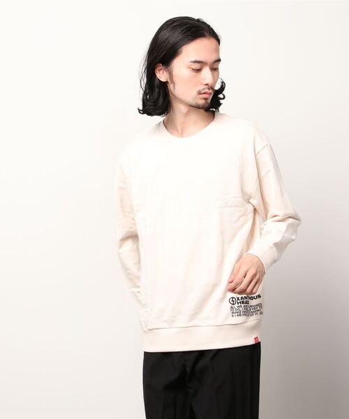 XD（エックスディ）の「STANDARD SWEATSHIRT（大人）（スウェット・メンズ・ブラック/オフホワイト/カーキ・M/L）」の2枚目の写真