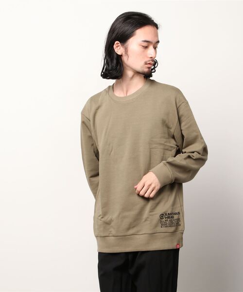 XD（エックスディ）の「STANDARD SWEATSHIRT（大人）（スウェット・メンズ・ブラック/オフホワイト/カーキ・M/L）」の3枚目の写真