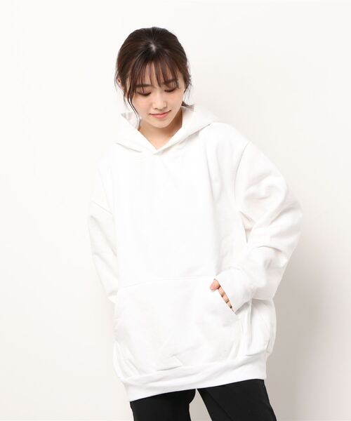 LOS ANGELES APPAREL（ロサンゼルスアパレル）の「【LOS ANGELES APPAREL】14オンス ヘビーフリース フードプルオーバー（パーカー・レディース・ホワイト/アッシュグレー/ネイビー/ブラック・X-LARGE/LARGE/MEDIUM）」の7枚目の写真