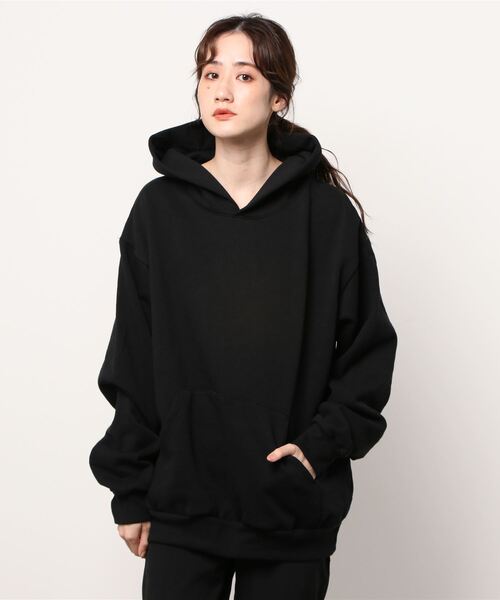 LOS ANGELES APPAREL（ロサンゼルスアパレル）の「【LOS ANGELES APPAREL】14オンス ヘビーフリース フードプルオーバー（パーカー・レディース・ホワイト/アッシュグレー/ネイビー/ブラック・X-LARGE/LARGE/MEDIUM）」の8枚目の写真