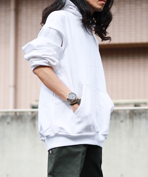 LOS ANGELES APPAREL（ロサンゼルスアパレル）の「【LOS ANGELES APPAREL】14オンス ヘビーフリース フードプルオーバー（パーカー・レディース・ホワイト/アッシュグレー/ネイビー/ブラック・X-LARGE/LARGE/MEDIUM）」の15枚目の写真